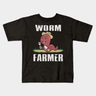 WORM FARMING: Worm Farmer Kids T-Shirt